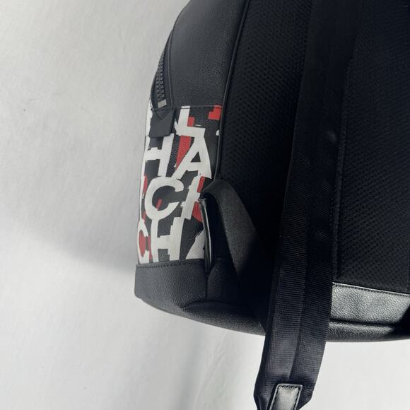 EUC Michael Kors Cooper Monogram Backpack Blk/Mandarin 37S0LCOB2B $498 - Picture 10 of 14